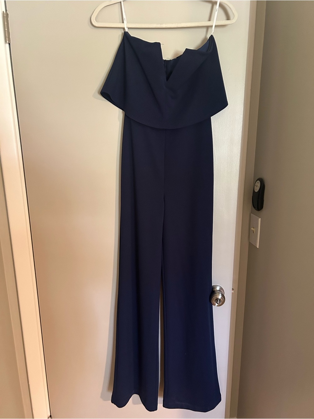 Lulu's Navy Strapless Jumpsuit